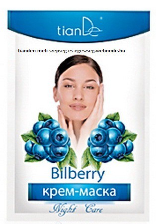 	„Fekete áfonya” éjszakai krémpakolás